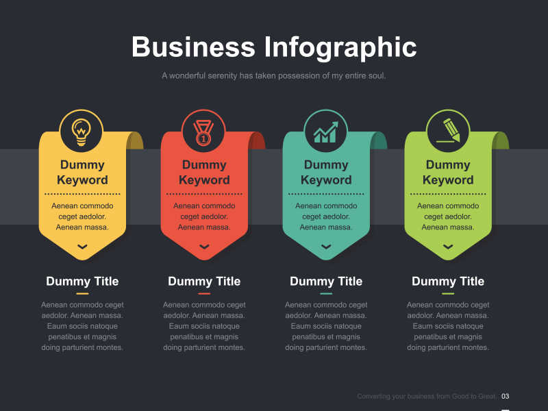 彩色纸片图形信息演示平面商业矢量幻灯片模板