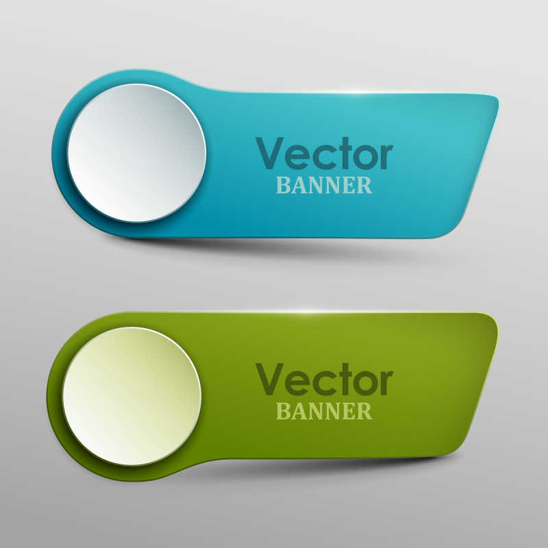 矢量灰色背景上的横幅