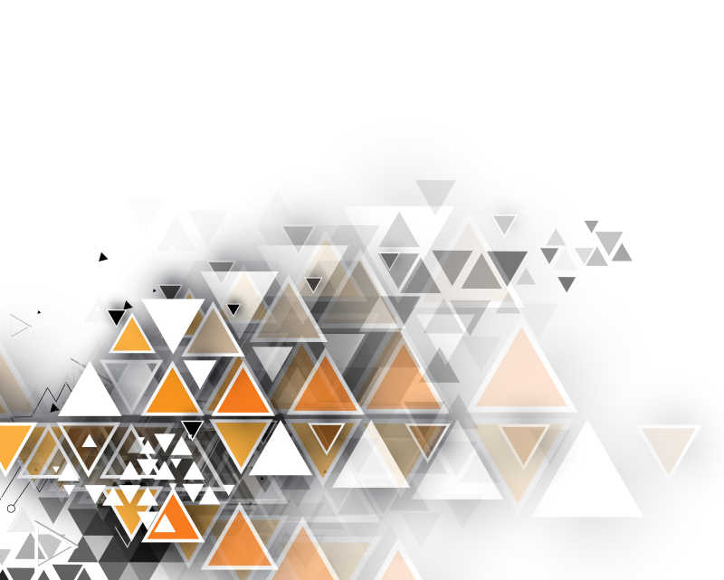 三角形形状的技术抽象矢量背景