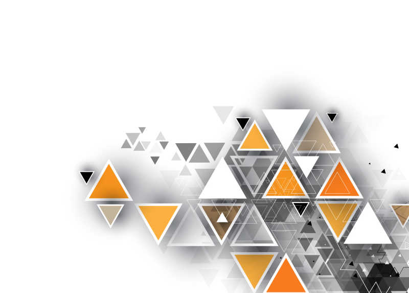 彩色三角形形状的抽象技术矢量背景