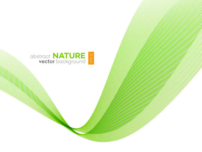 矢量的绿色交错线条背景