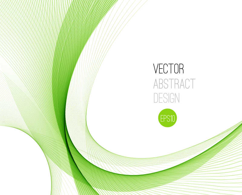 浅绿色的线条形状矢量背景