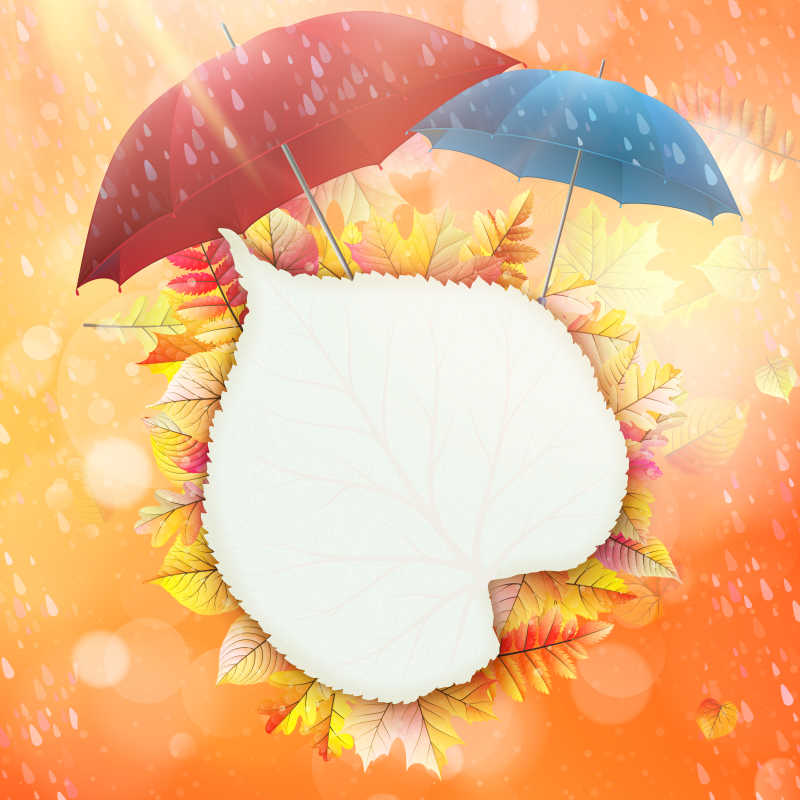 矢量秋季主题的背景