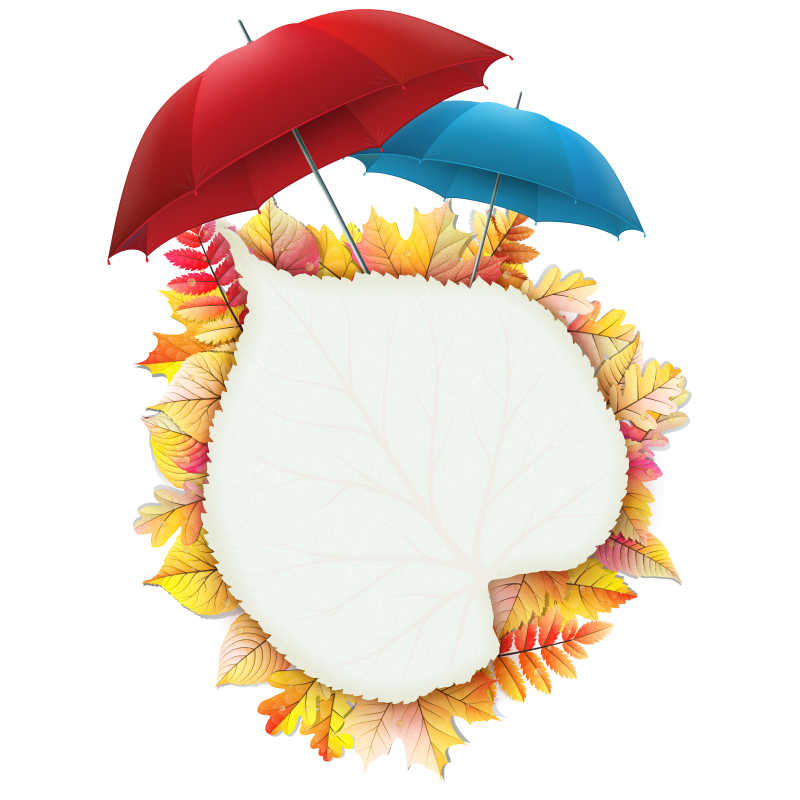 矢量秋季主题概念背景