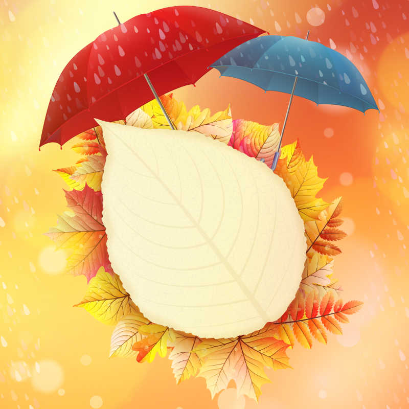 矢量的秋季主题背景