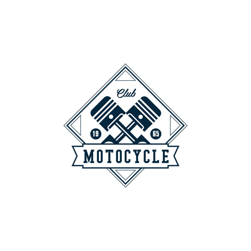 矢量的摩托车徽章