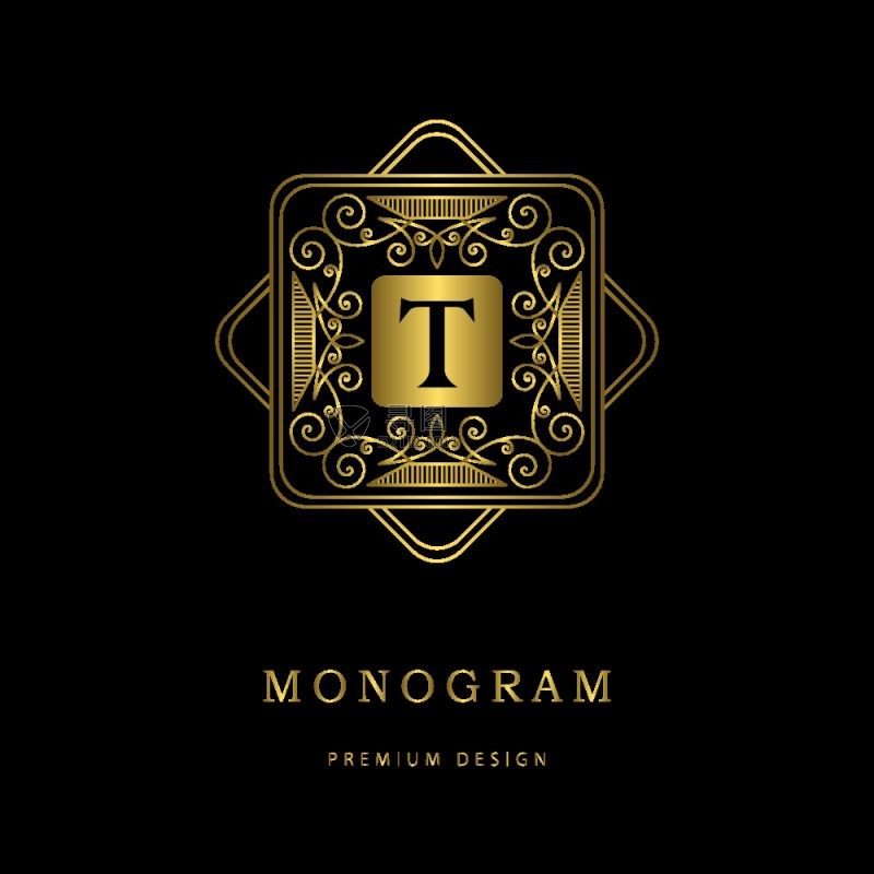 金色的矢量标签