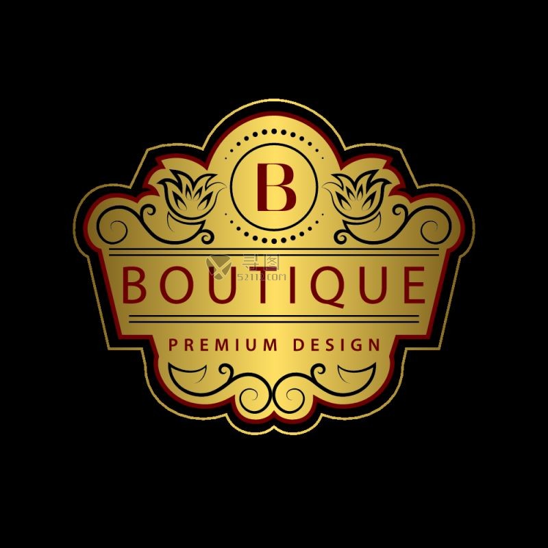 金黄色矢量标签