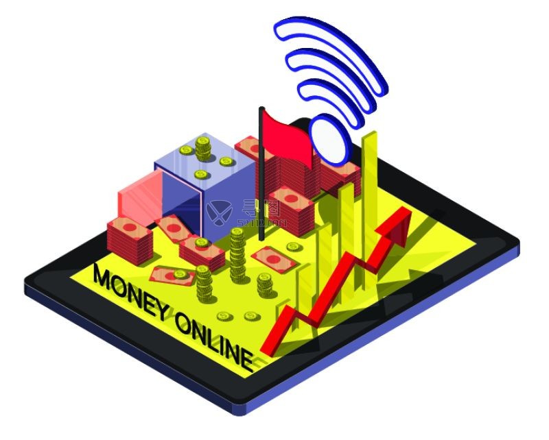 矢量货币信息图解