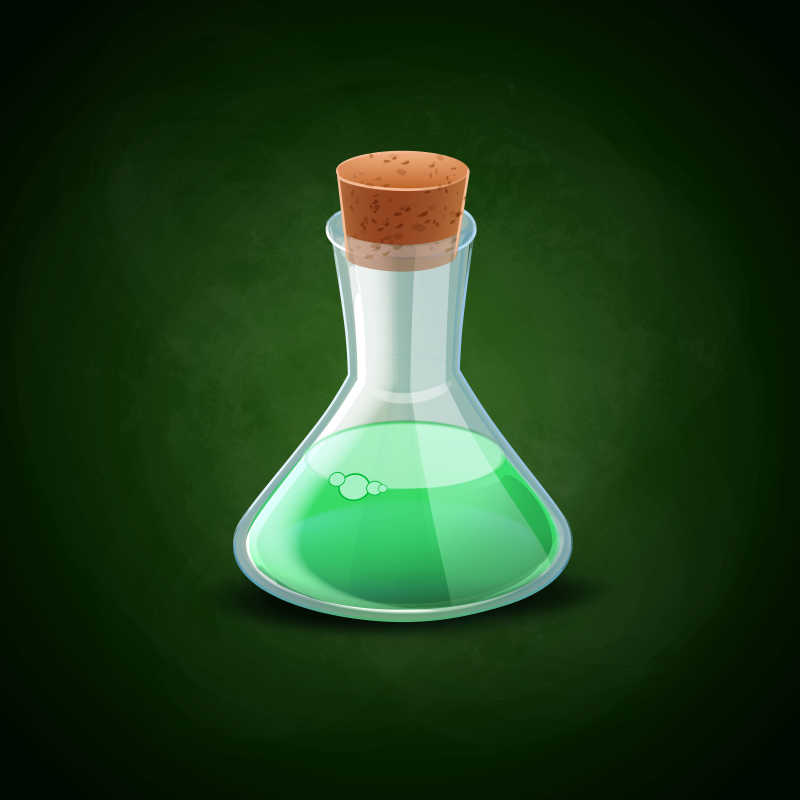 矢量万圣节毒药素材