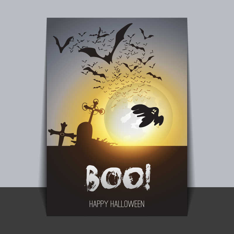 矢量的万圣节封面设计