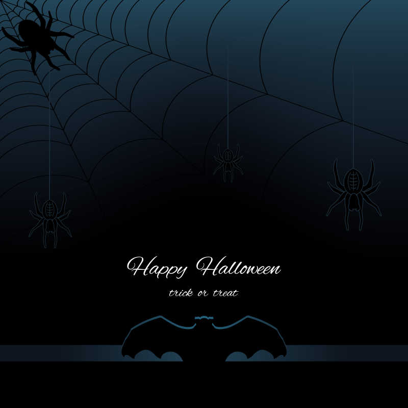 矢量万圣节黑暗风格背景