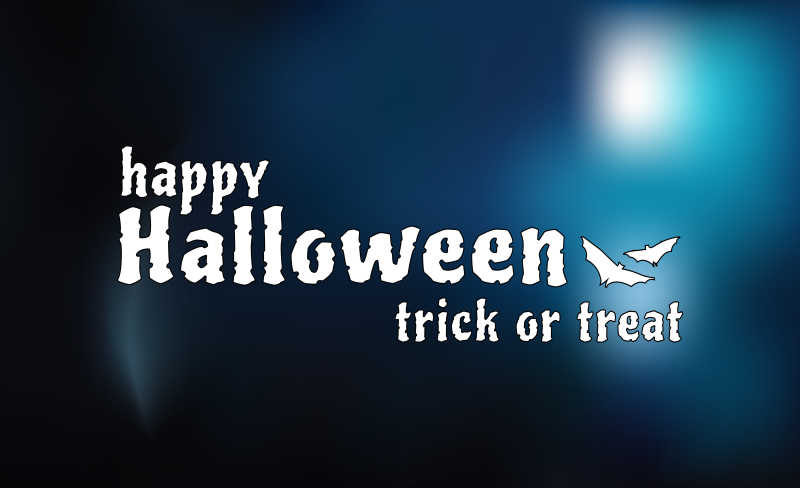 万圣节矢量背景模糊