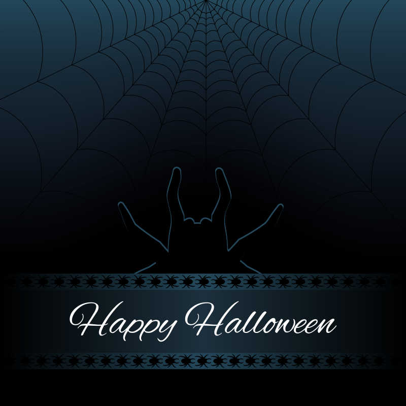 万圣节黑暗风格矢量背景