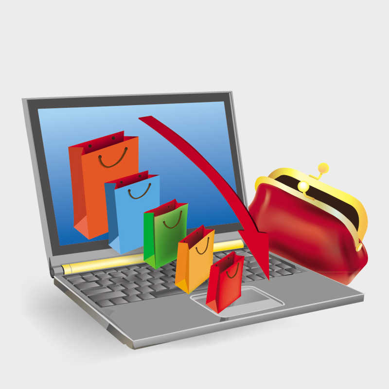 消费降低矢量概念插画