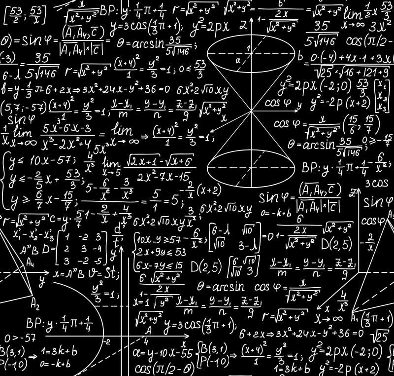 数学相关的矢量背景
