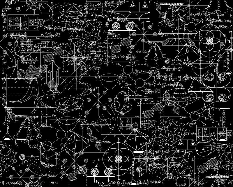 数学公式的矢量背景