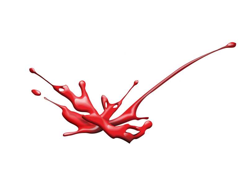 矢量红色油漆插画设计