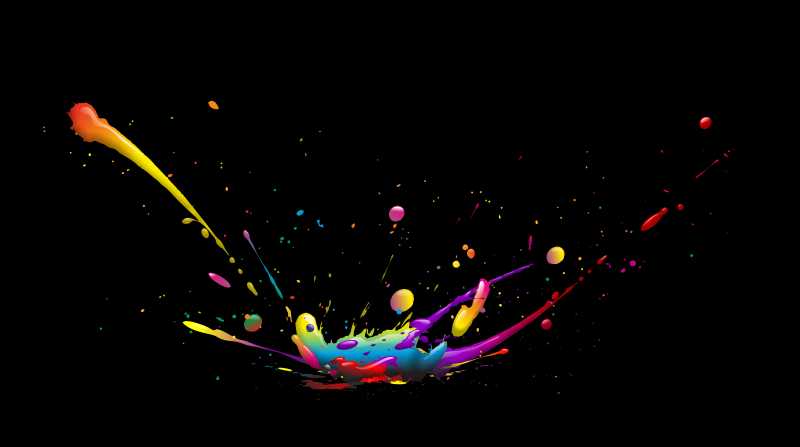 彩色的油漆矢量背景