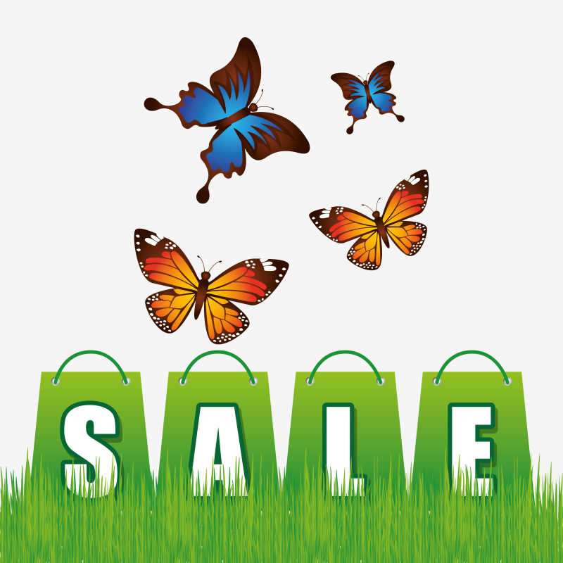 春季销售设计矢量模板