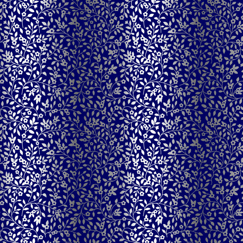 矢量的蓝色复古花纹背景
