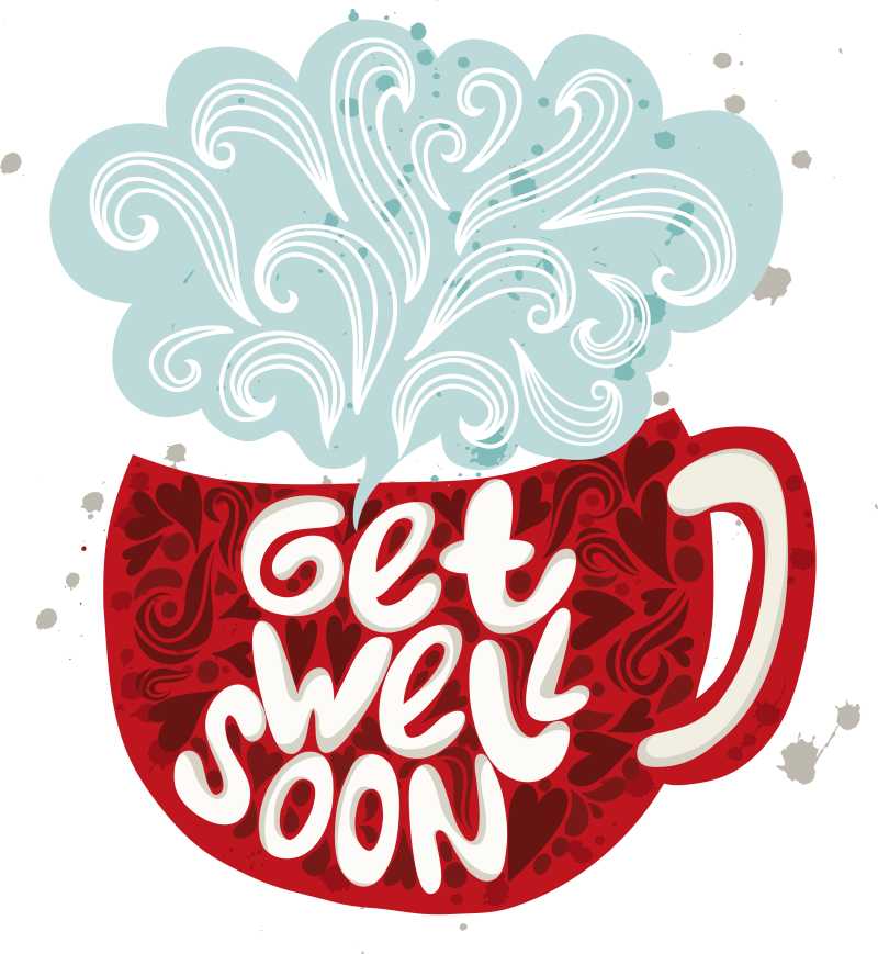 创意的咖啡杯矢量插画