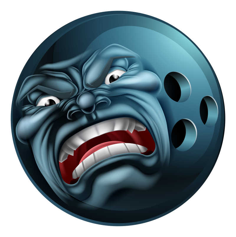 保龄球通吉祥物矢量插图