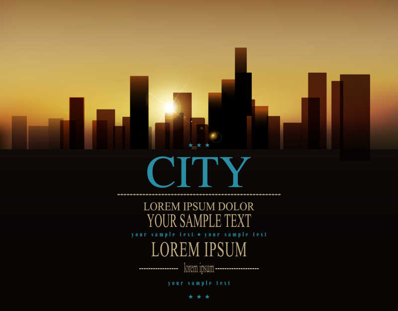 模糊的城市矢量背景