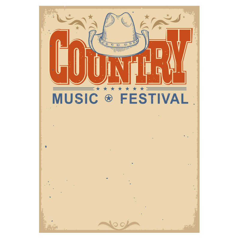 矢量音乐节海报背景