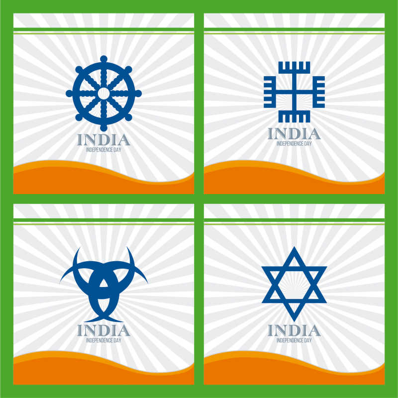 矢量的印度商标设计