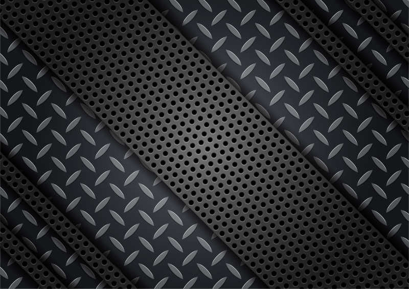 矢量的条形金属底纹