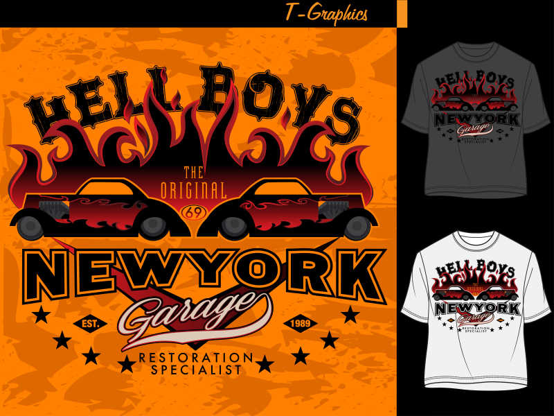 矢量汽车主题图案