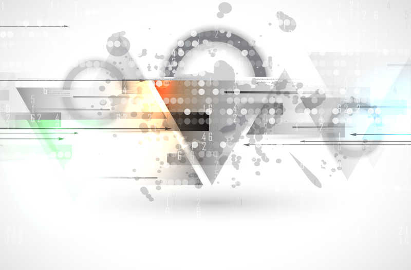 矢量的彩色抽象几何背景