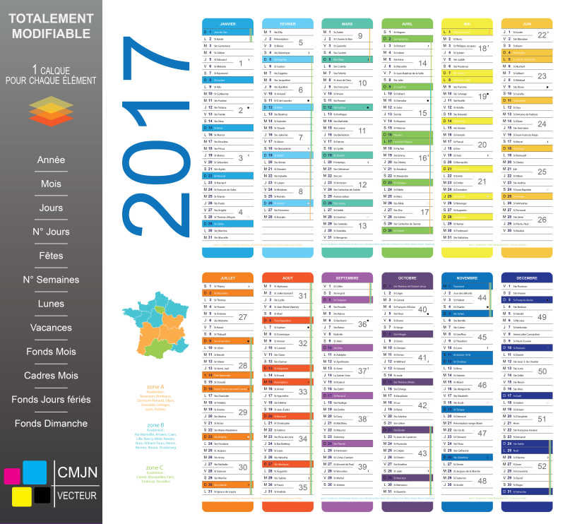 时间数字矢量图