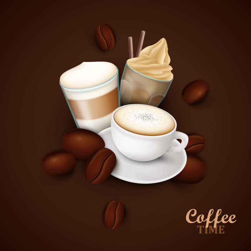 矢量咖啡海报模板