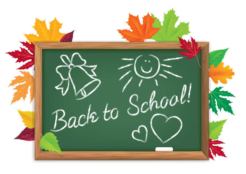 矢量回到学校概念图片 黑板上回到学校的英文的矢量插图素材 高清图片 摄影照片 寻图免费打包下载