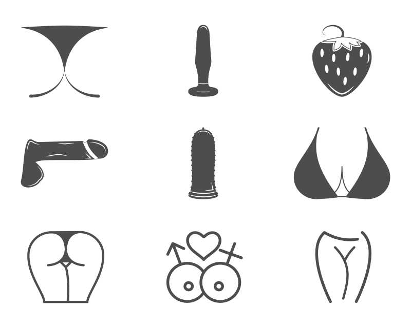 性感商店商品矢量创意标志设计
