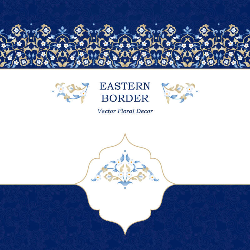 矢量优雅的东方风格背景