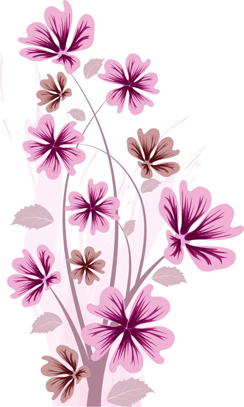 花朵漫画背景图片