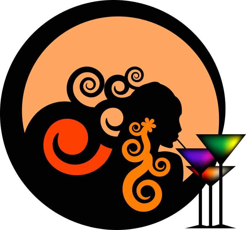 喝酒的人创意矢量插图设计