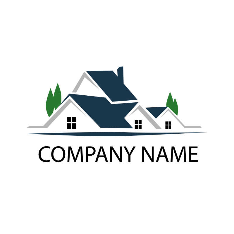 矢量房子标志模板