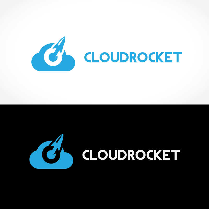 云端的火箭矢量模板