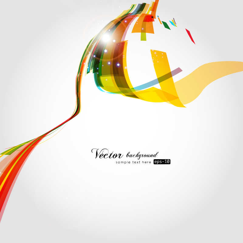 彩色的抽象矢量条纹