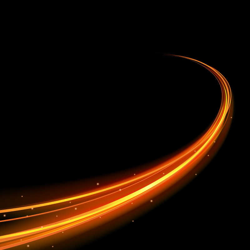 矢量的发光橙色线条背景