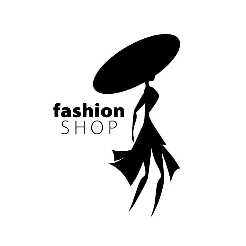 矢量时尚女性标志logo