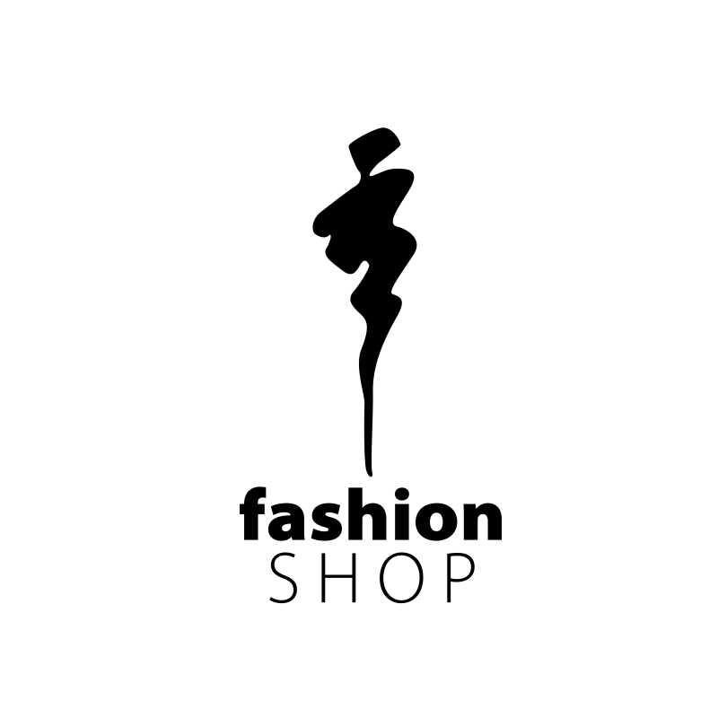 时装店矢量女性标志logo模板
