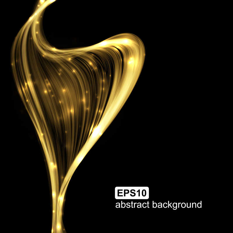 抽象发光线条矢量背景