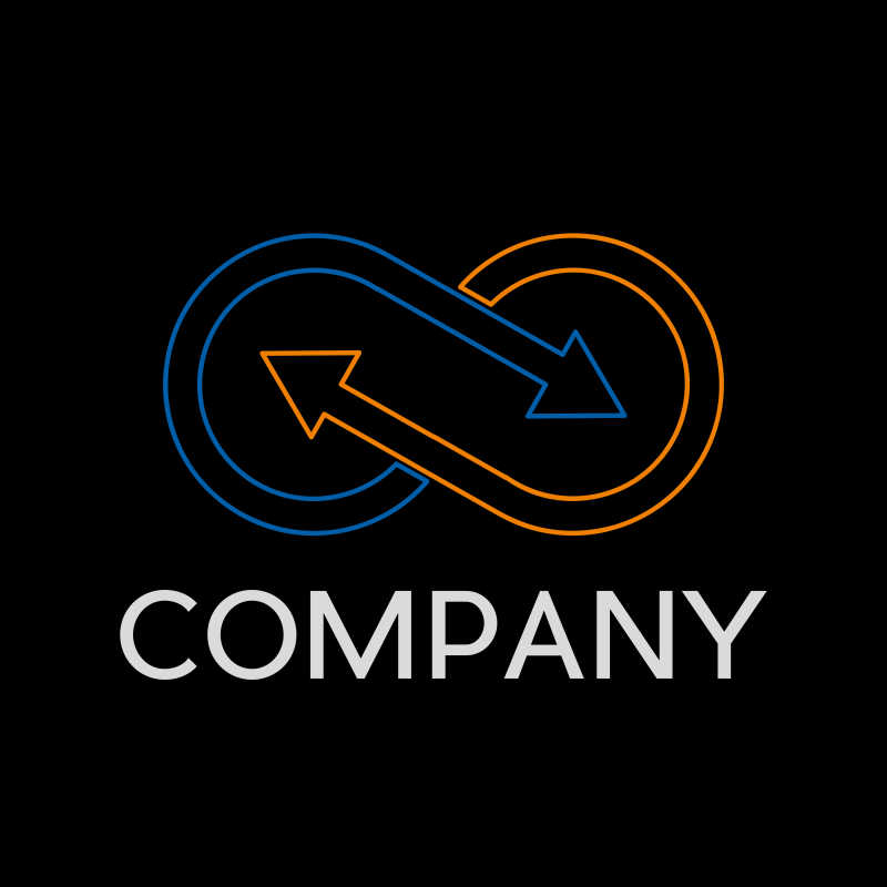 矢量的回旋箭头商标