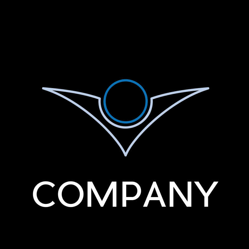 抽象的人形商标矢量设计