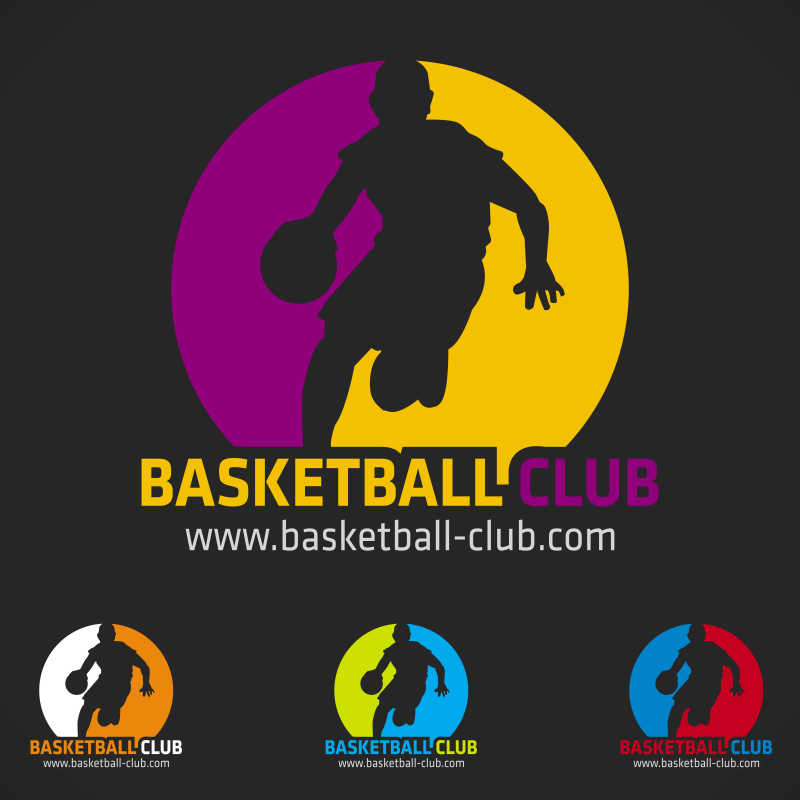 矢量篮球俱乐部标志设计